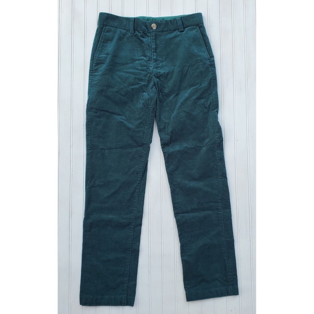 Vineyard‎ Vines Boys Corduroy Pants  Green Size 14 Adjustable Waist Stretch